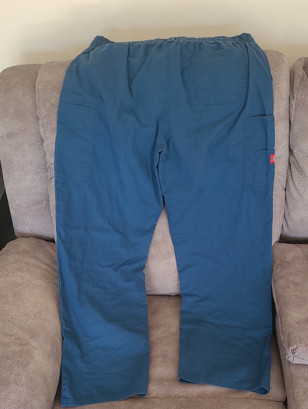 Dickies Blue Cargo Drawstring Pants - Picture 3 of 3
